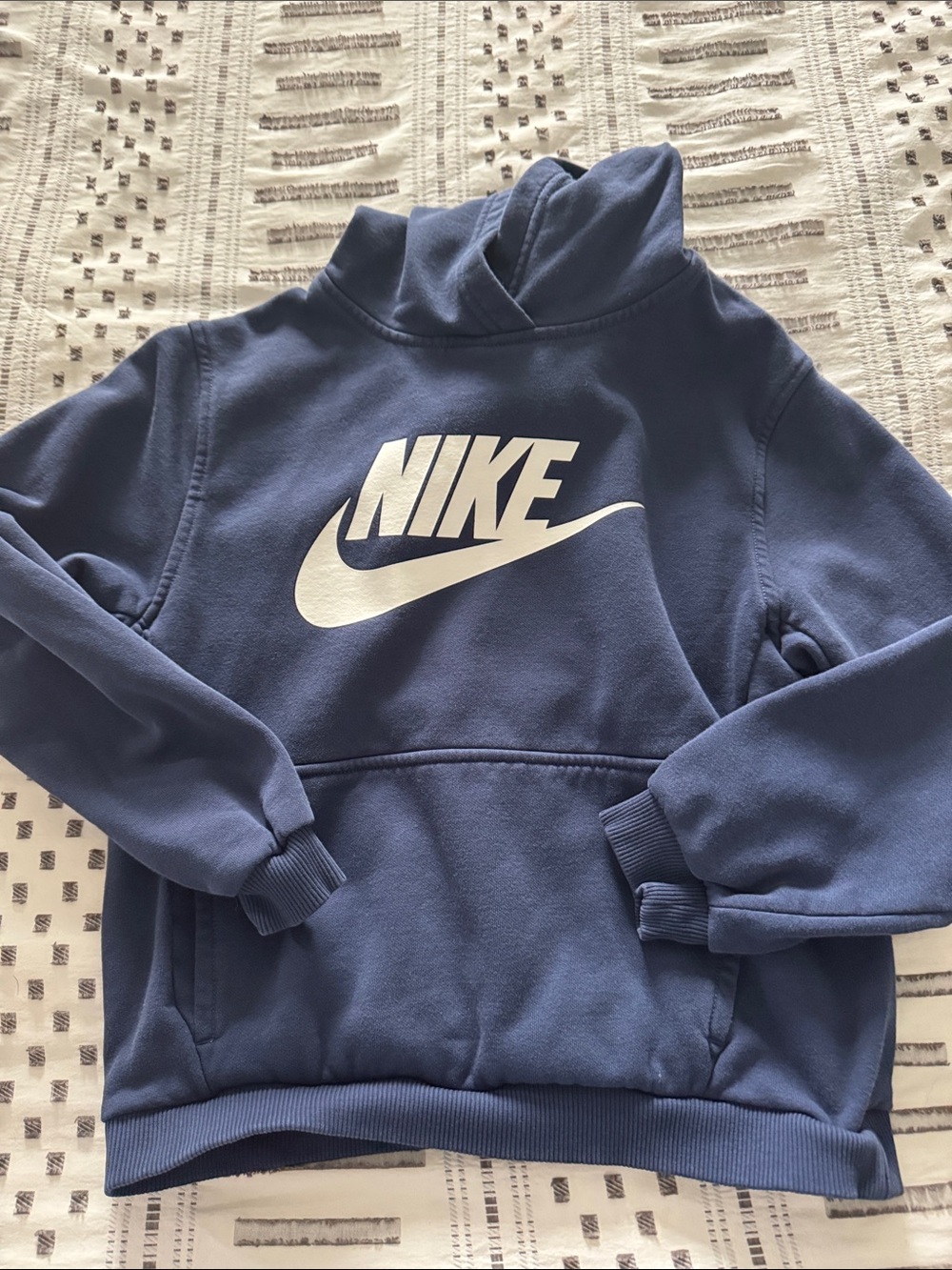 Nike Youth Navy Blue Logo Pullover Hoodie